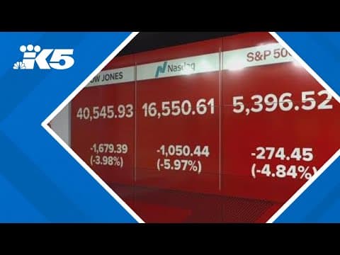 Should people be concerned about their personal finances after stocks nosedive?