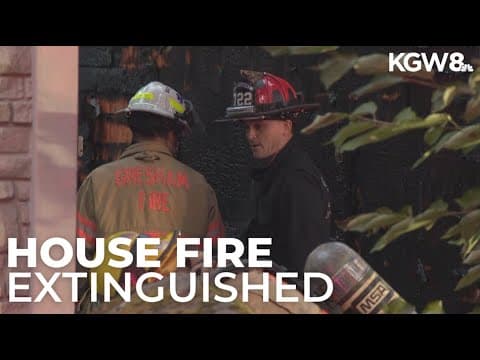 Firefighters extinguish house fire in Gresham