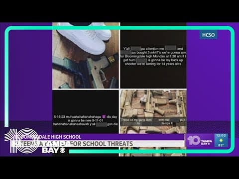 2 teens arrested for threatening Bloomingdale High School