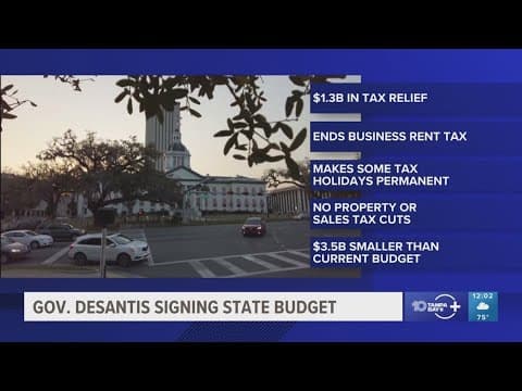 Gov. DeSantis signs 2025-2026 fiscal state budget
