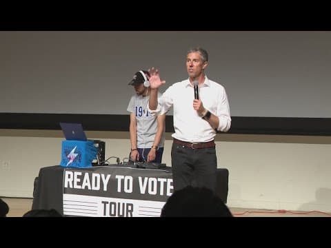 Students energized over election as Beto O'Rourke holds voter registration rally at UH