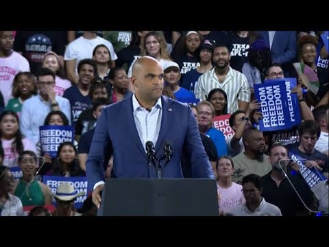 Colin Allred full speech at Kamala Harris campaign rally in Houston, Texas