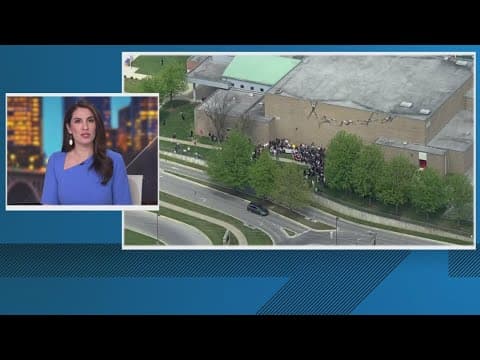 Northwood High School students stage walk out protest over relocation efforts