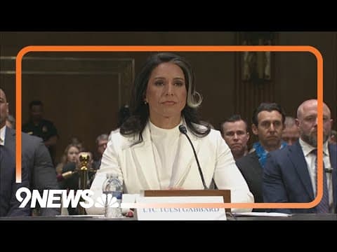Confirmation hearing for Tulsi Gabbard, Trump's nominee for director of national intelligence