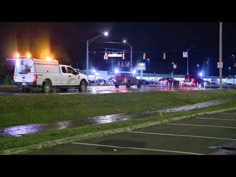 Water main break still impacting traffic at 38th Street and Georgetown Road in Indianapolis