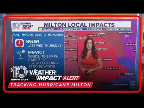 Hurricane Milton Tampa Bay impacts