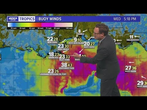 Weather: Gulf low moving north, rain for some overnight