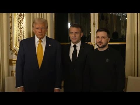Trump, Macron, Zelenskyy convene at Palace Elysee in Paris (Dec. 7, 2024)