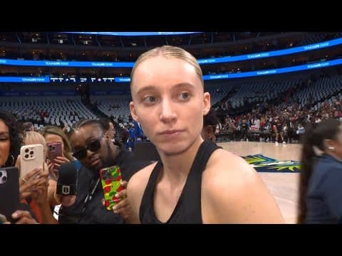 Paige Bueckers speaks with WFAA before Wings-Fever matchup