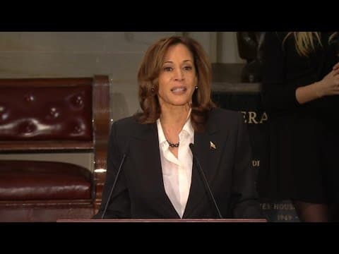 Kamala Harris speaks at memorial service former president Jimmy Carter (Jan. 7, 2025)