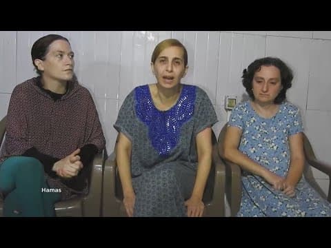 Hamas releases video of three Israeli hostages as fighting intensifies