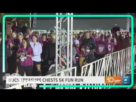 Large crowd shows out at Bucs Treasure Chest 5K Fun Run
