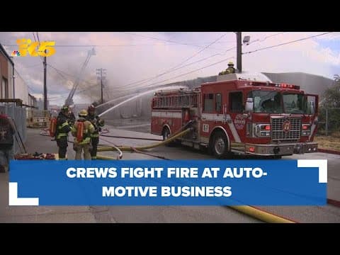 Tacoma crews respond to fire at automotive business