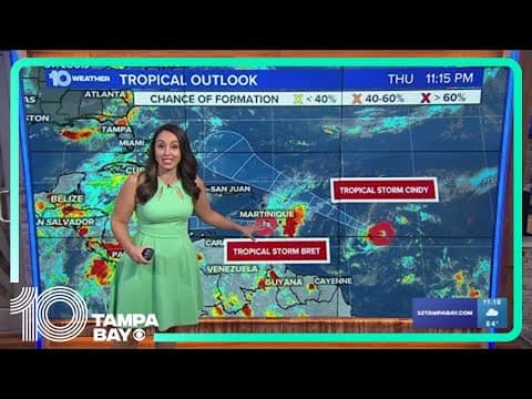 Tracking the Tropics: Tropical Storm Cindy forms over the central tropical Atlantic | 11 p.m. Thursd
