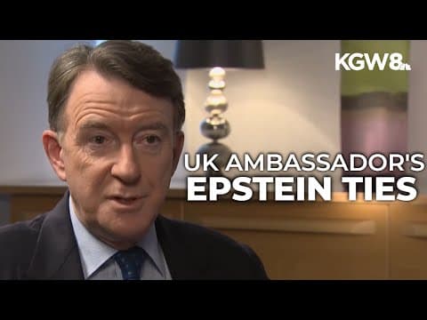 UK fires ambassador to the US over his links to Jeffrey Epstein