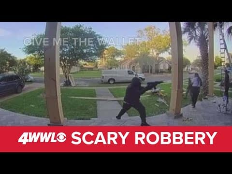 Man caught on camera stealing from construction workers outside New Orleans home