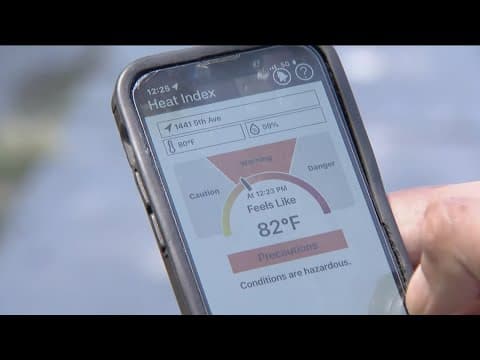 Construction crews use heat index app for safety amid high temperatures