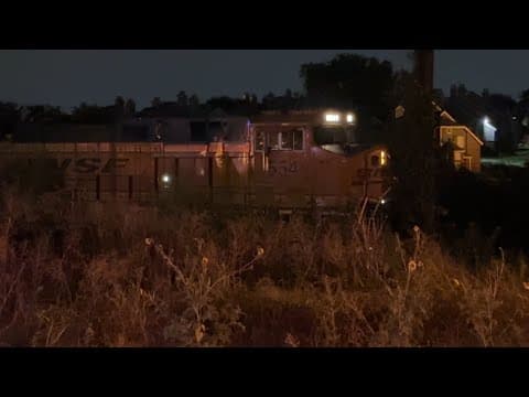 High waters stop train in Carrollton after heavy rain hit North Texas