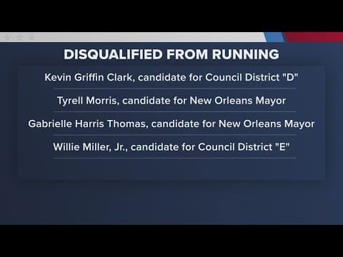 Another New Orleans candidate disqualified — 4 now off the ballot