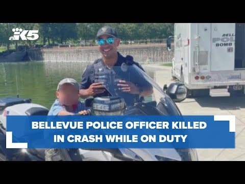 Bellevue police officer killed in crash while on duty