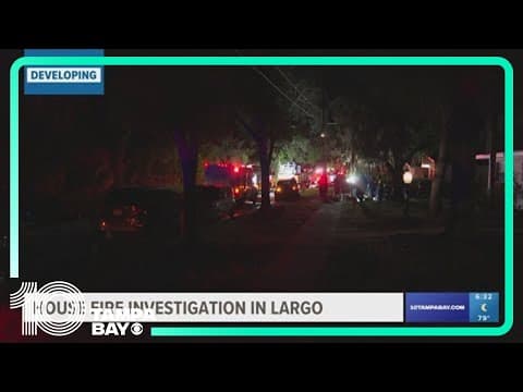 Crews investigating house fire in Largo