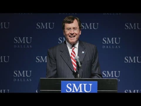 Southern Methodist University in Dallas President will step down