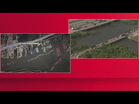 Woman dead, 2 children taken to hospital after vehicle plunges into water in Channelview area