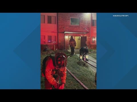 Three rescued in Noblesville fire