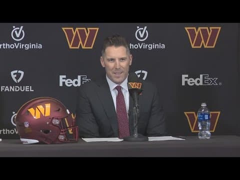 Commanders General Manager Adam Peters first press conference