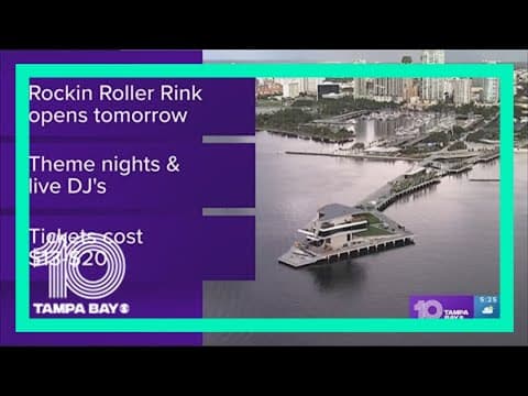 Pop-up outdoor roller rink opening at St. Pete Pier