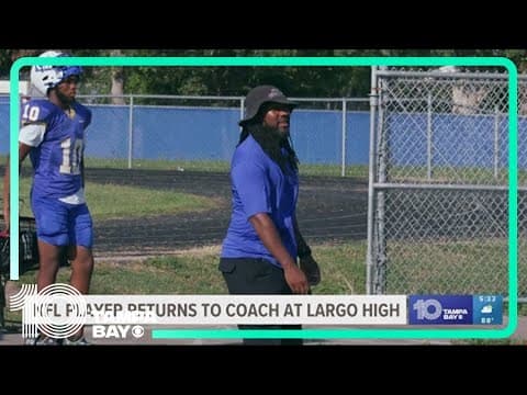 NFL player returns to Largo for 'last childhood dream'