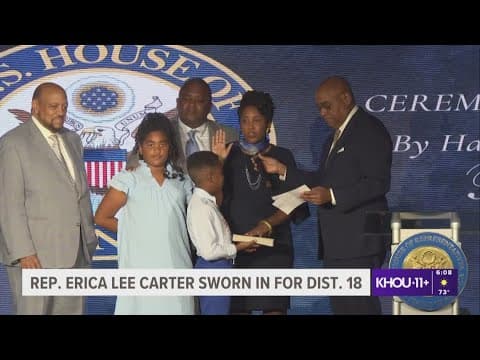 Rep. Erica Lee Carter sworn in for Texas' 18th Congressional District