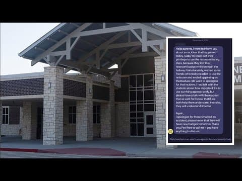 Teacher removed from classroom after revoking students' restroom privileges