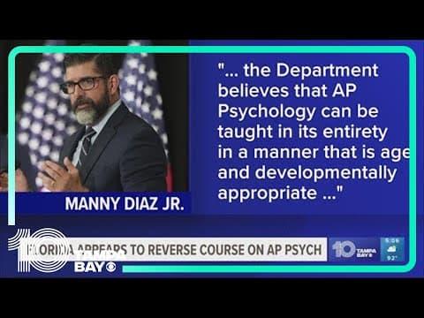After clash over teaching on gender, AP Psychology class may be available to Florida students