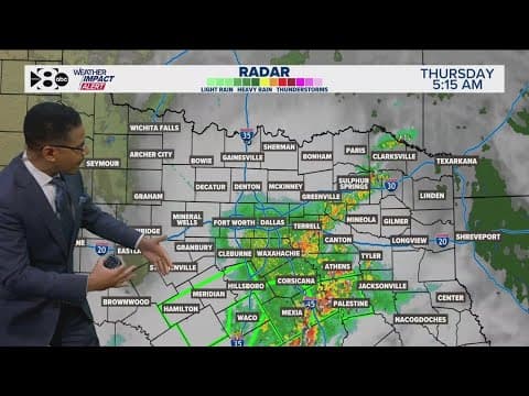 DFW Weather: Heavy rain moves through North Texas