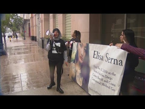 Loved ones gather outside San Diego Central Jail after two new in-custody deaths