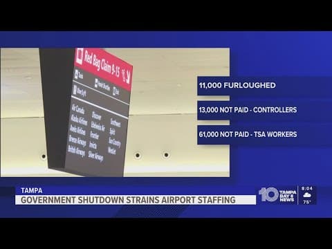 US Government shutdown has impact on traveling across airports
