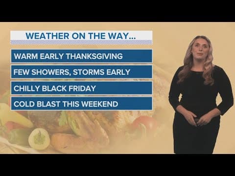 New Orleans Thanksgiving Weather 10pm: Warm with a cold blast this weekend