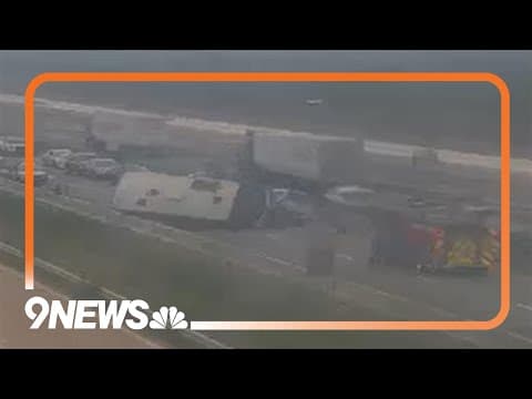 LIVE: Northbound I-25 closed for crash near Mead