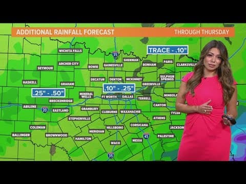 DFW Weather: Temperatures dip after heavy rain