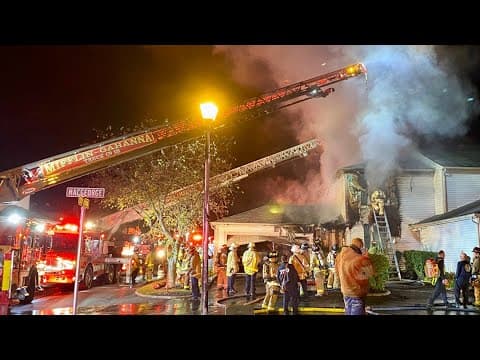 2 injured after condo fire near Blacklick