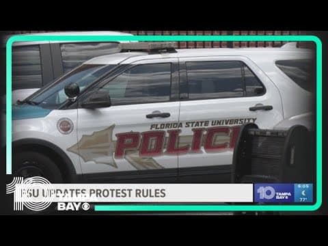 Florida State University changing its protest rules