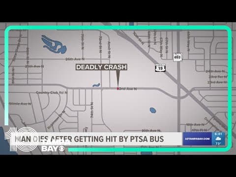 Police: Man riding e-scooter killed after colliding with PSTA bus in St. Pete