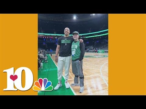Grant Williams superfan battling cancer meets VFL before Celtics game