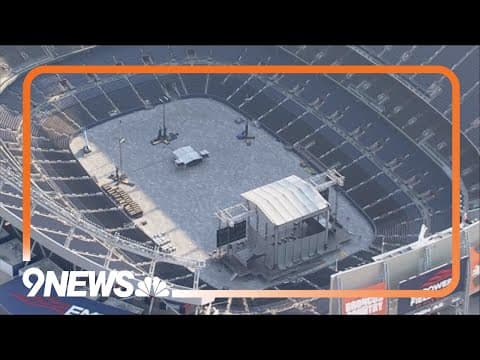 Denver football stadium prepares for The Lumineers concert