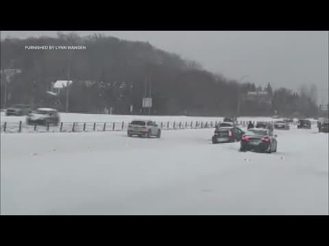 VIEWER VIDEO: Multiple vehicles stuck on Hwy. 62