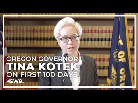 Oregon Governor Tina Kotek speaks about her first 100 days in office
