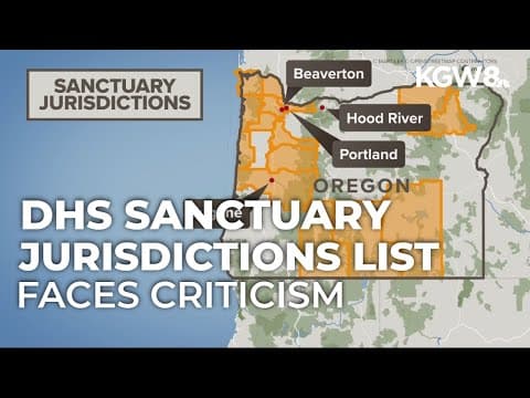 DHS publishes list of 'jurisdictions defying federal immigration law,' including all of Oregon
