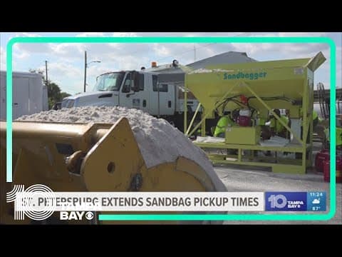 St. Petersburg extends sandbag pickup times