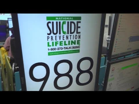 988 suicide prevention hotline experiences 'huge influx of calls' 2 months after launch